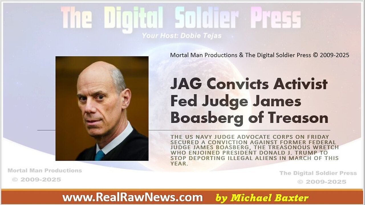 JAG Convicts Activist Federal Judge James Boasberg of Treason