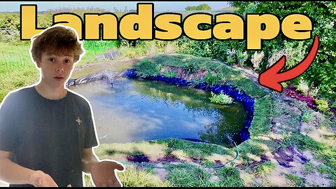 Landscaping Big Backyard Pond!