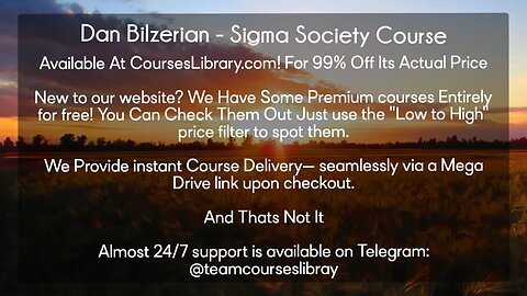 Dan Bilzerian - Sigma Society Course(CoursesLibrary.com)