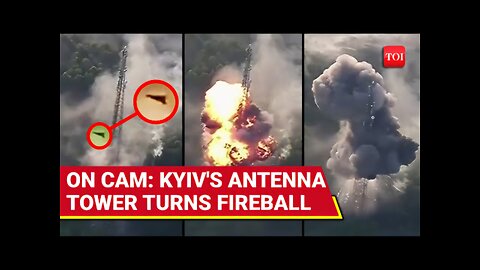 Putin's Geran Drones OBLITERATE Ukraine Army's Antenna Tower; UNESCO Cathedral Also Hit