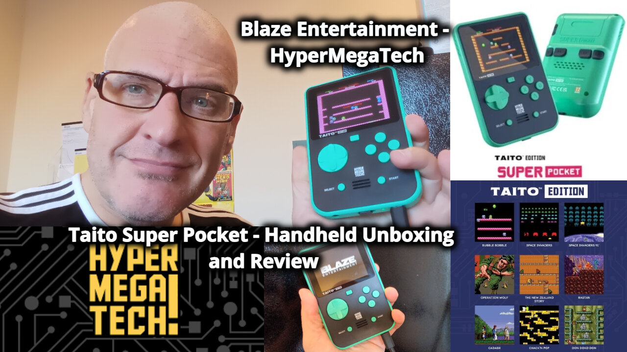 HyperMegaTech Taito Super Pocket Evercade | Unboxing and Review