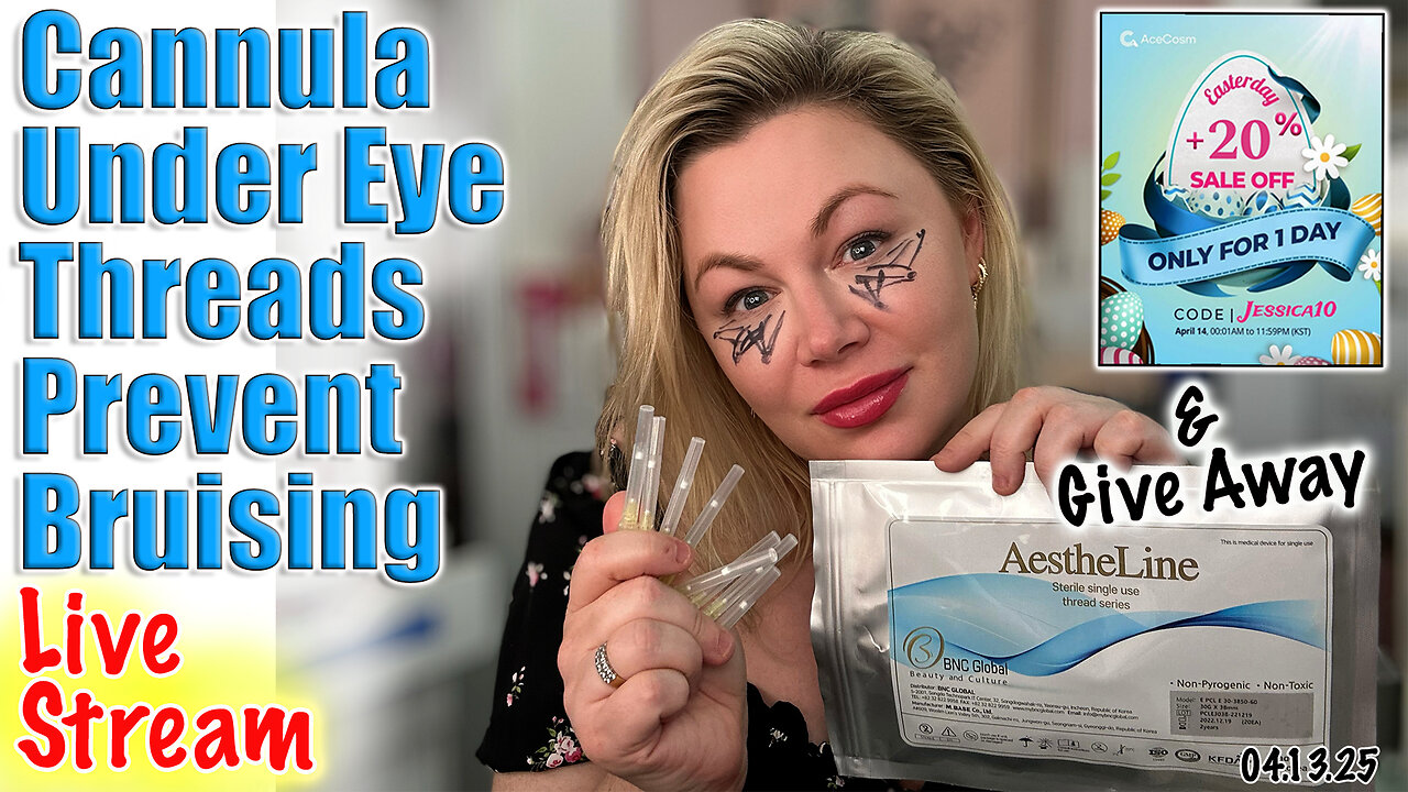 Live Cannula Under Eyes threads Prevent Bruising, AceCosm Sale ON NOW - Code Jessica10 saves 20-40%