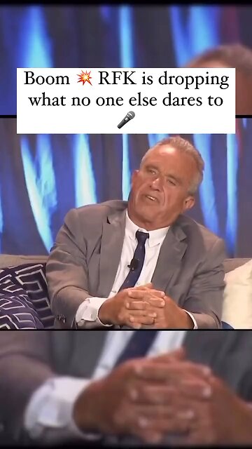 Holy Crap RFK Jnr is telling some extremely uncomfortable truths here.