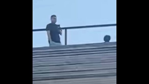 man gets shot with rubber bullet