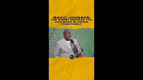 @magicjohnson The worst mistake you can make is hiring your family