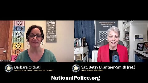 National Police Association Podcast with Guest, Barbara Oldrati