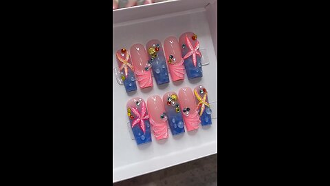 Octopus Nail Art Using Stones 🐙 | Unique 3D Nail Art Design | DIY Nail Art Tutorial
