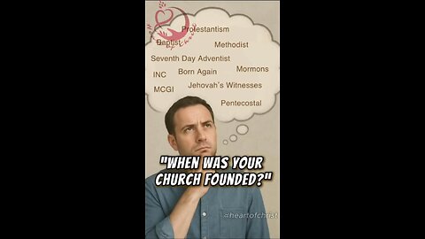 WHEN WAS YOUR CHURCH FOUNDED? #truth #jesus #mary #joseph #ihs #church #bible #christian #saints #tr