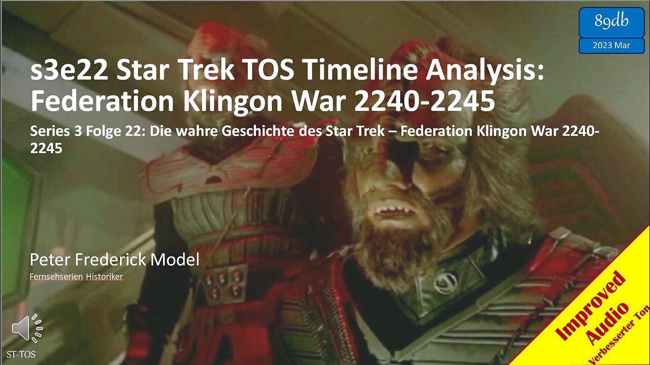 s3e22 Star Trek TOS Timeline Analysis: Federation Klingon War 2240-2245