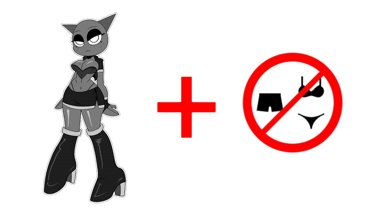 New SUS MISS Grey Sprunki + Without Clothes!