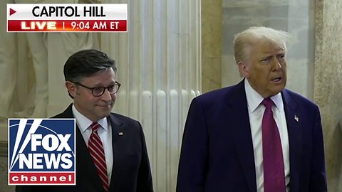 'UNIFIED PARTY': Trump arrives on Capitol Hill to push 'big, beautiful bill'