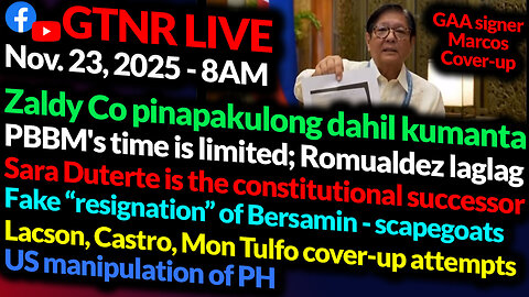 BBM Lacson Cover-Up | Co Arrest Warrant nang Kumanta | Bersamin fall guy | GTNR Ka Mentong Ka Ado