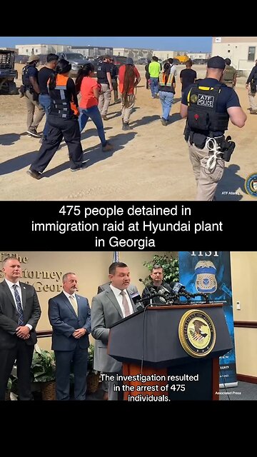 Hyundai Plant Raid Detains Workers in DHS’s Largest Operation #immigrationraid #hyundai #ice #japd