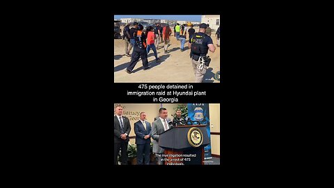 Hyundai Plant Raid Detains Workers in DHS’s Largest Operation #immigrationraid #hyundai #ice #japd