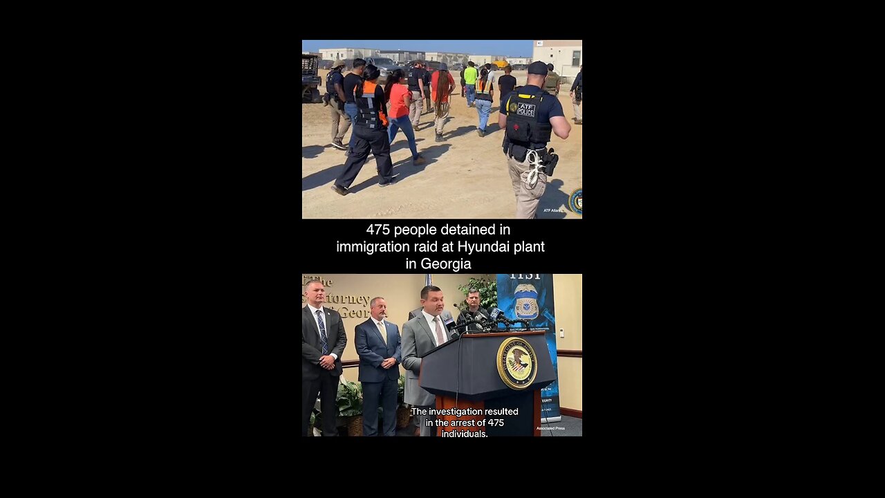 Hyundai Plant Raid Detains Workers in DHS’s Largest Operation #immigrationraid #hyundai #ice #japd