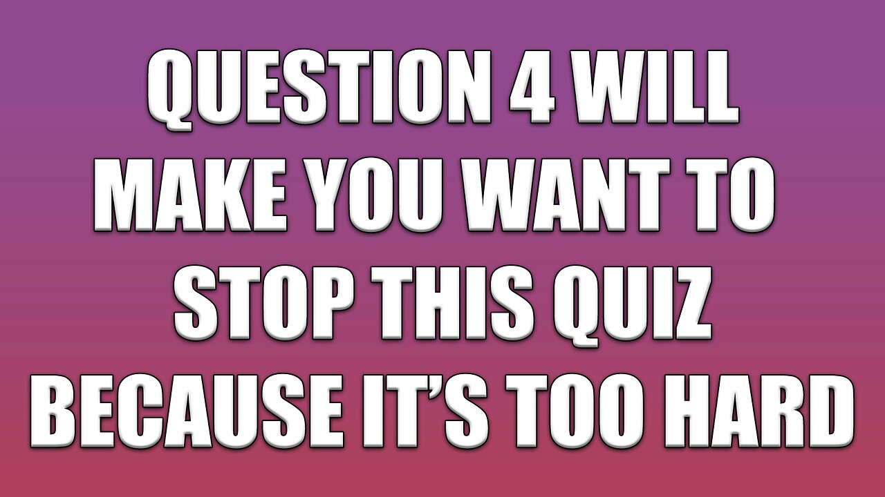 Unbeatable Mixed Trivia Quiz