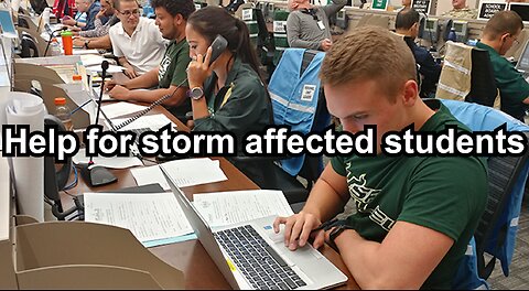 Help for storm affected students