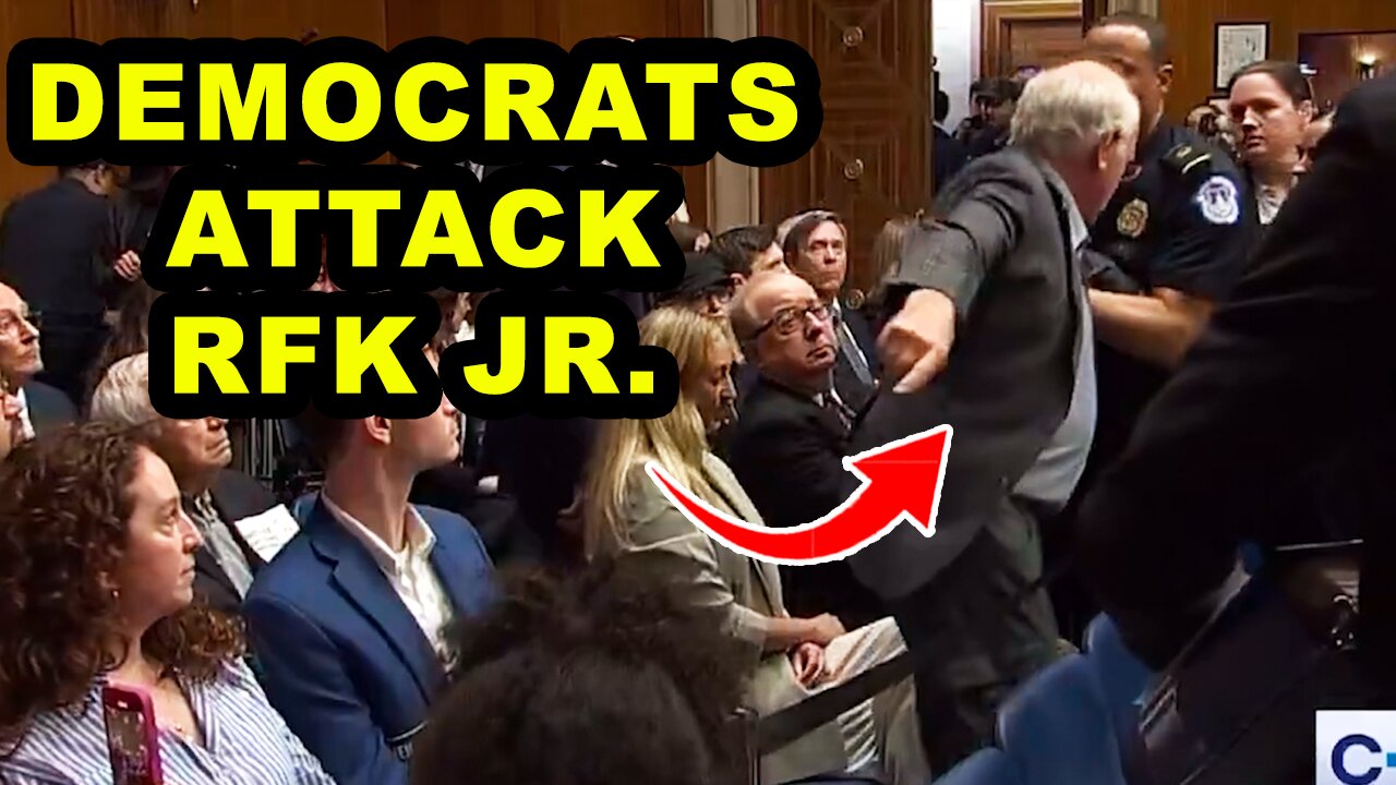 LEFTIST MOB STORMS RFK Jr. Hearing, Gets DRAGGED Out by Capitol Police!
