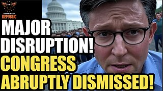 MAJOR DISRUPTION! Congress ABRUPTLY Dismissed! Mike Johnson Caught Hiding as New Suspect Identified!