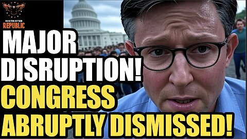 MAJOR DISRUPTION! Congress ABRUPTLY Dismissed! Mike Johnson Caught Hiding as New Suspect Identified!