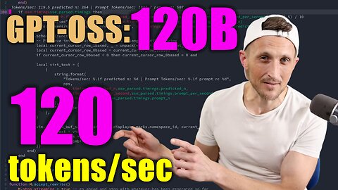 I Was Not Expecting This! 120 BILLION Params, 120 Tokens PER SECOND (feat llama.cpp)