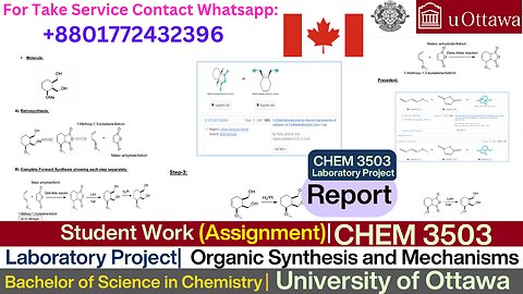 Client Work (Assignment) | CHEM3503 Organic Synthesis Lab | University of Ottawa