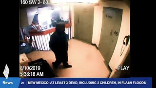 Epstein Cell Security video Shows man all in black entering and leaving???