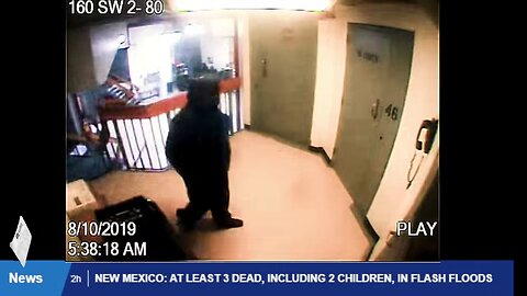 Epstein Cell Security video Shows man all in black entering and leaving???