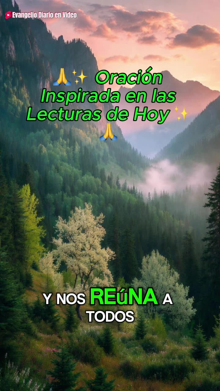 🙏✨ Oración Inspirada en las Lecturas de Hoy ✨🙏