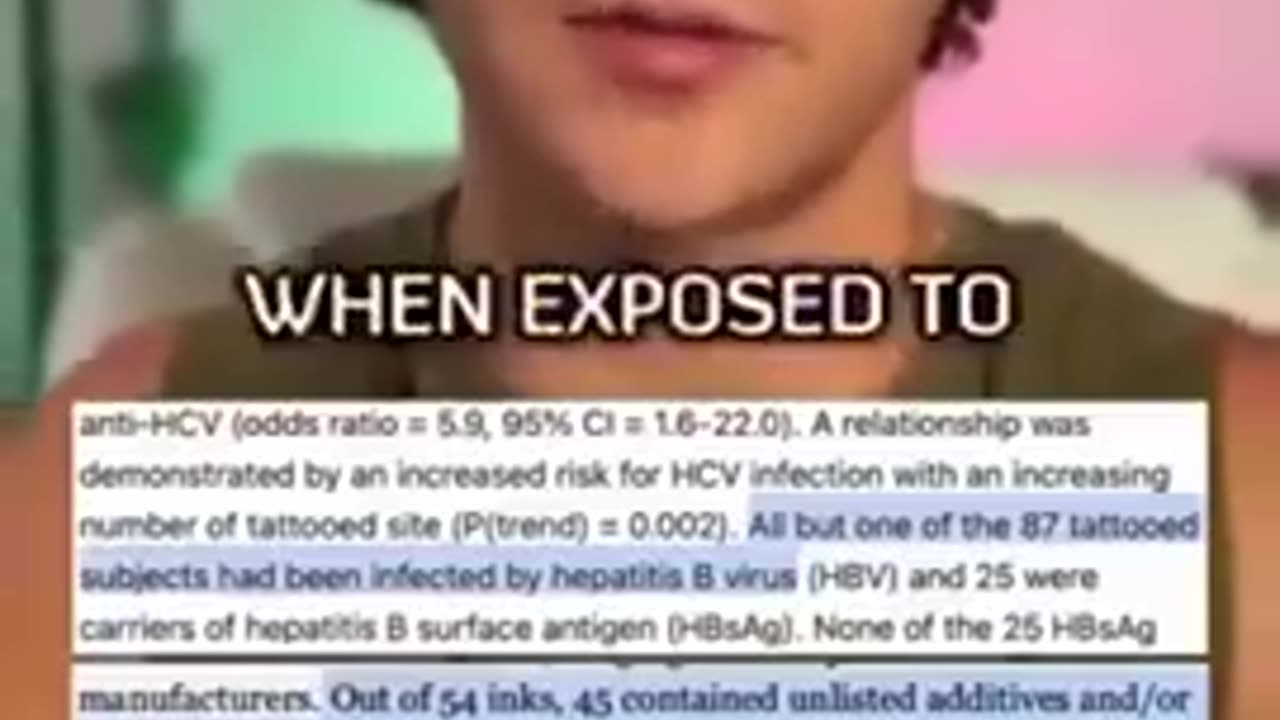 TATTOOS ARE JUST ANOTHER WAY TO POISON MAIM & KILL US ALL SLOWLY #CANCER