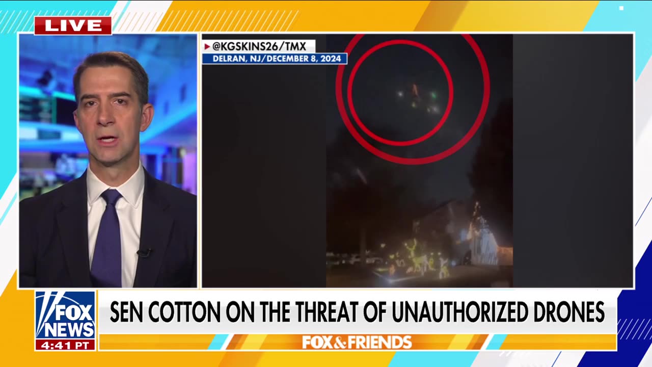 Senator Tom Cotton on the threat of unauthorized drones