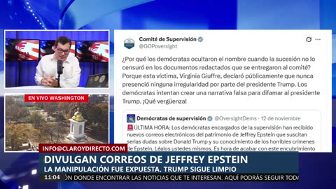 EN ESPAÑOL:CORREOS DE JEFFREY EPSTEIN QUE MENCIONAN A TRUMP FUERON MANIPULADOS