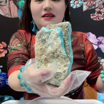 20250716-1 Natural Original Turquoise Rough: "Smurfs Blind Box" Hidden in Stones