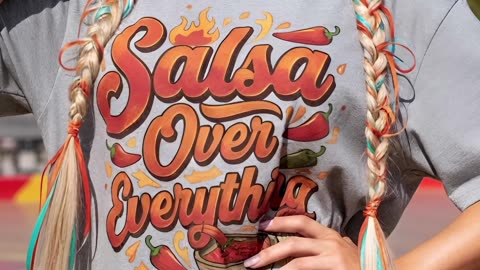 Salsa Over Everything. Enough Said. #graphiclook #summervibes #funstyle #boldfashion #trendsetter