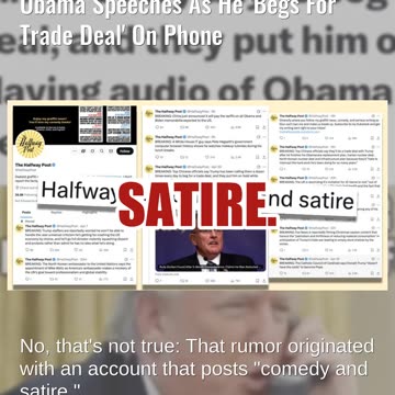 Fact Check: Chinese Officials Did NOT Say They're Trolling Trump With Obama Speeches On Phone