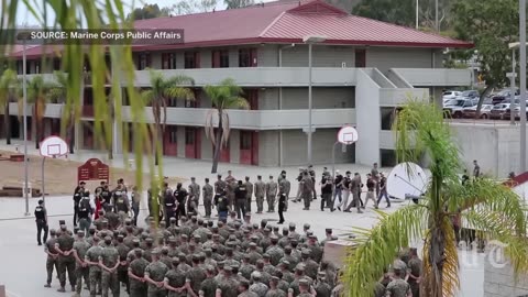 Marines arrested during formation at Camp Pendleton