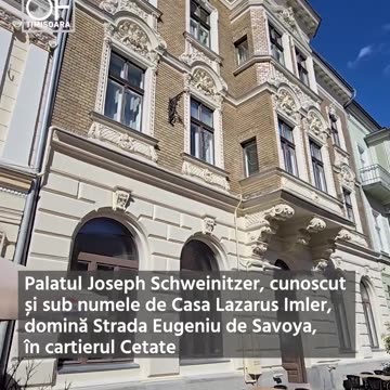 New old world building called Joseph Schweinitzer Palace from Timisoara