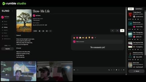 Open call in discussion and music chill stream