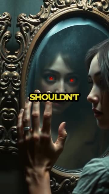 Antique mirror reveals dark secrets: Can I scape my fate!!#horrorstories