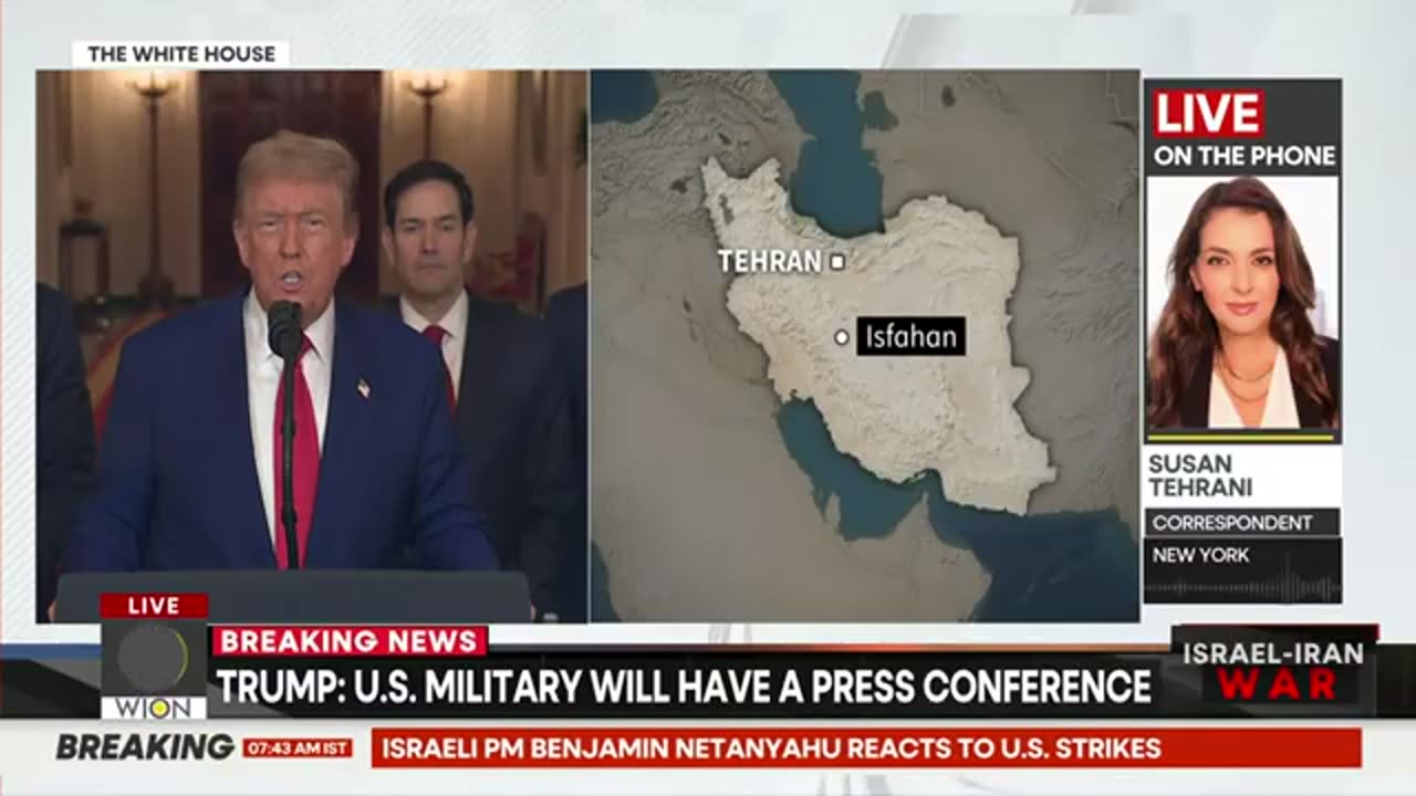 US STRIKE ON Iran| Israel-Iran. War|2025| WION NEWS|