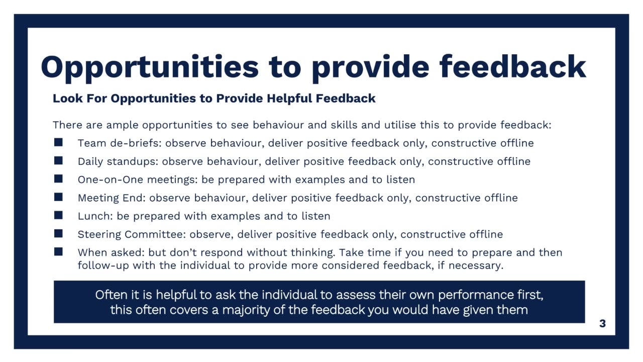 Providing Constructive Feedback (Part 2): Say It Right. Make It Count. | High Impact Academy