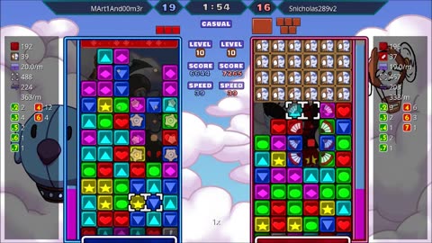 Panel Attack 2-Player Casual (11-25-2025): Mart1And00m3r vs. Snicholas289v2