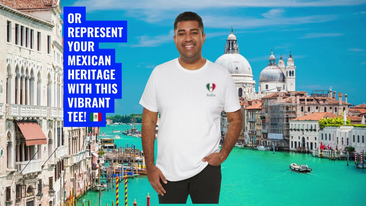 Italia Heart Flag T-shirt, perfect for those proud to be Italian