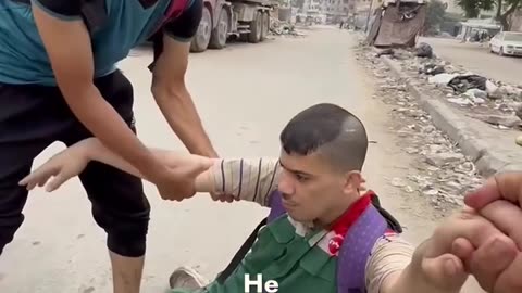 Mohammad has severe neurological disabilities, cannot walk, control his bladder, or move
