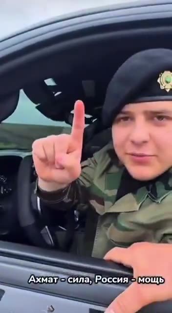 Russian Fanboy Soldier Chases After Chechen Heir Adam Kadyrov