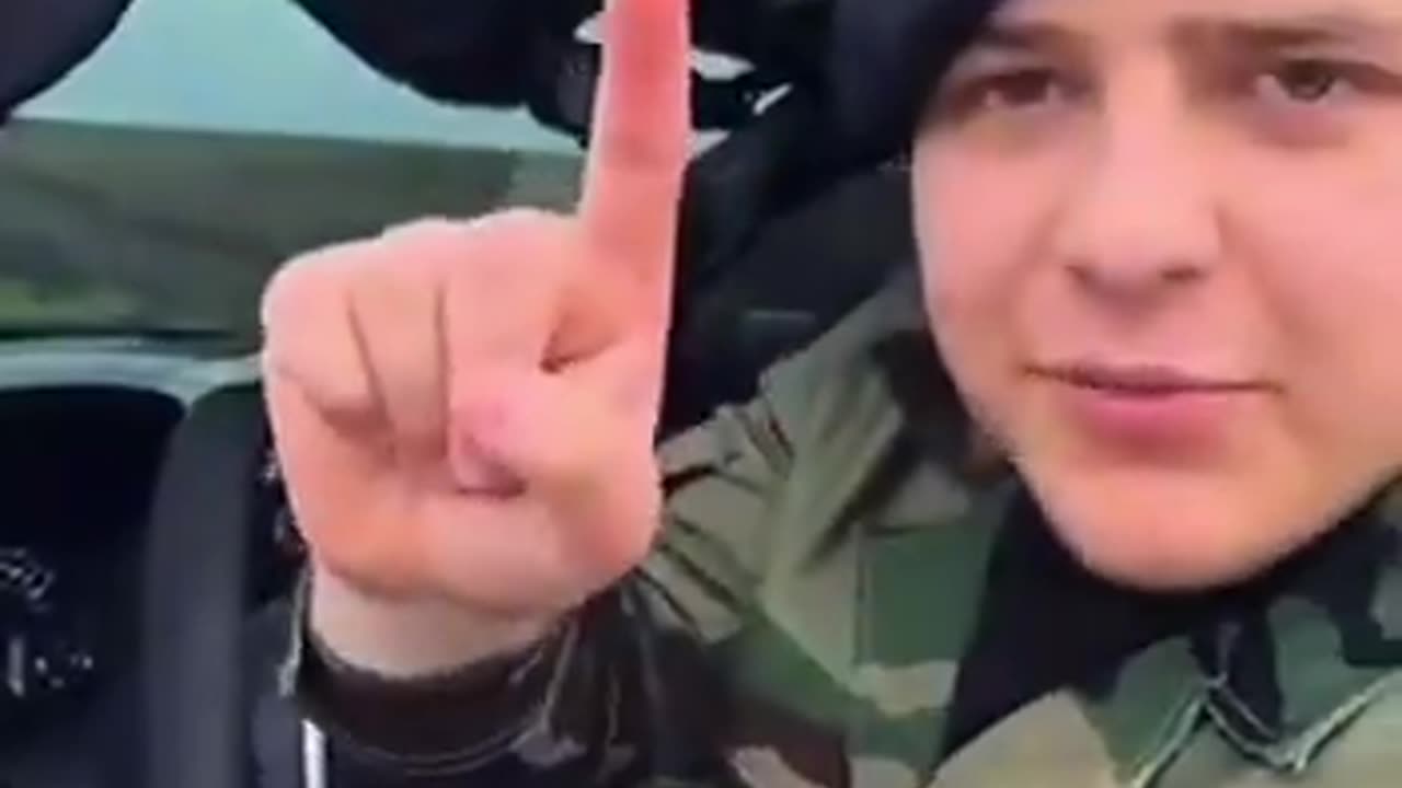 Russian Fanboy Soldier Chases After Chechen Heir Adam Kadyrov
