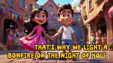 The Vibrant Festival of Holi|A Celebration of Good Over Evil|Best bedtime stories for kid