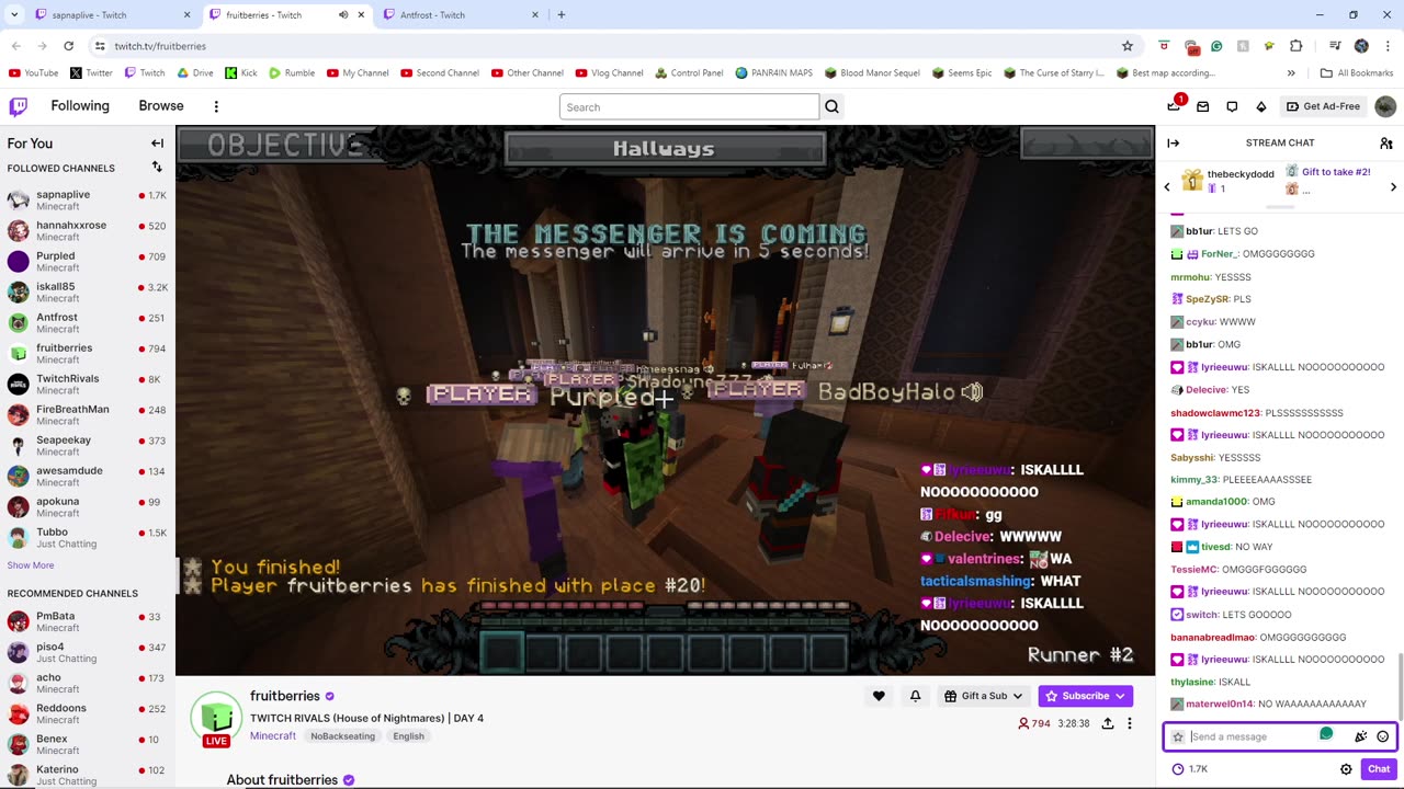 Sarfnic Reacts - Minecraft House of Nightmares Day 4