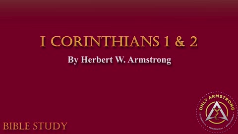 I Corinthians 1 & 2