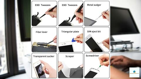 Kaisi Professional Electronics Opening Pry Tool Repair Kit with Metal Spudger Non-Abrasive